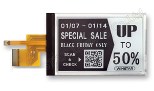 2.7 inch E-paper Display 264x176 with Front Light