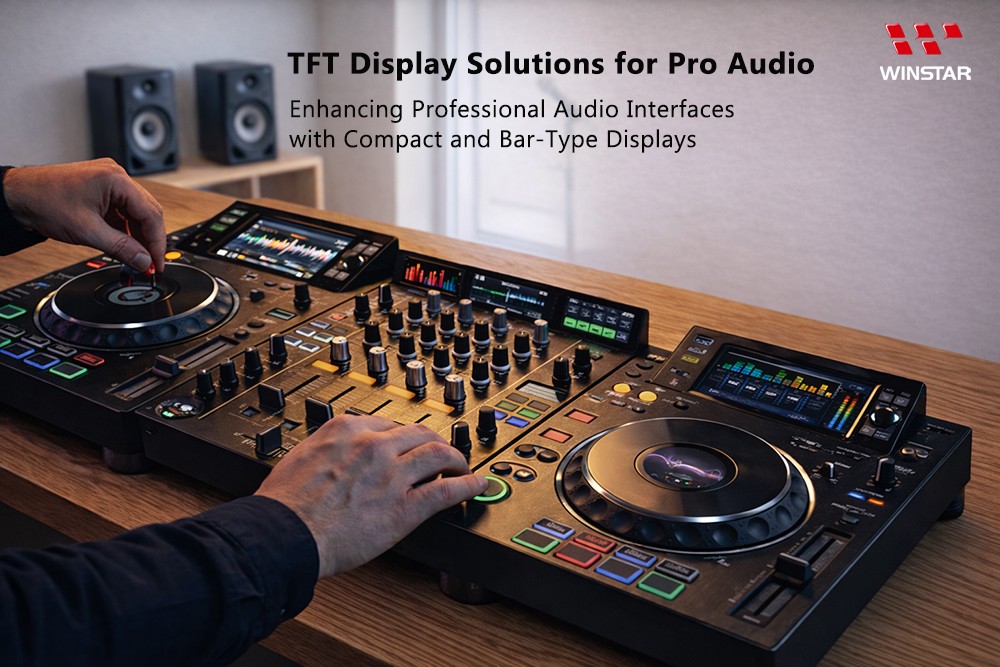 TFT Display Solutions from Winstar for Pro Audio Front Panels
